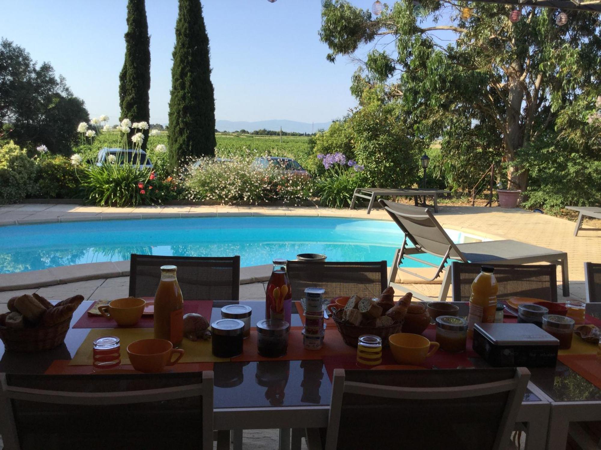 Mas Soleil Et Vignes Bed and Breakfast Saint-Hippolyte  Buitenkant foto
